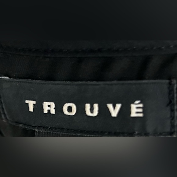 Trouve Black Faux Leather Sleeveless Blouse - Picture 4 of 4